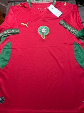 Puma MOROCCO National Team Men’s JERSEY Sz M,L,XL,2X New w tags